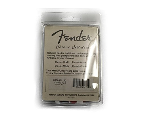 Fender Classic Celluloid Guitar Picks 351 Shape, Confetti, Thin, 144-Pack
